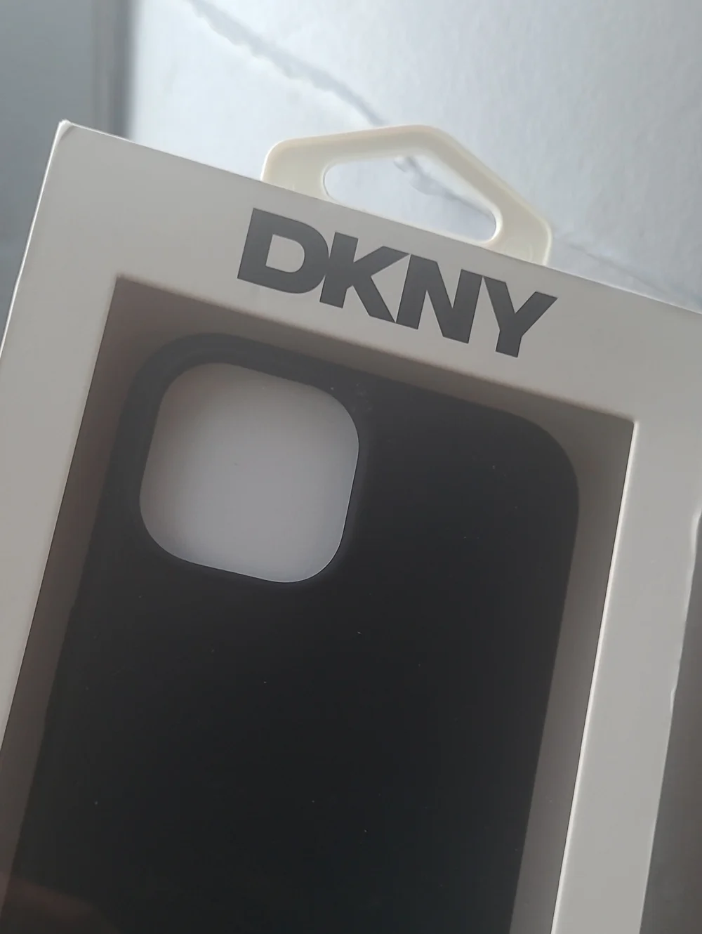 DKNY Black iPhone Case with Subtle Logo - MagSafe Compatible